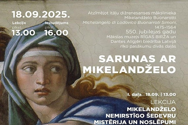 Dantes Aligjēri biedrība Latvijā aicina